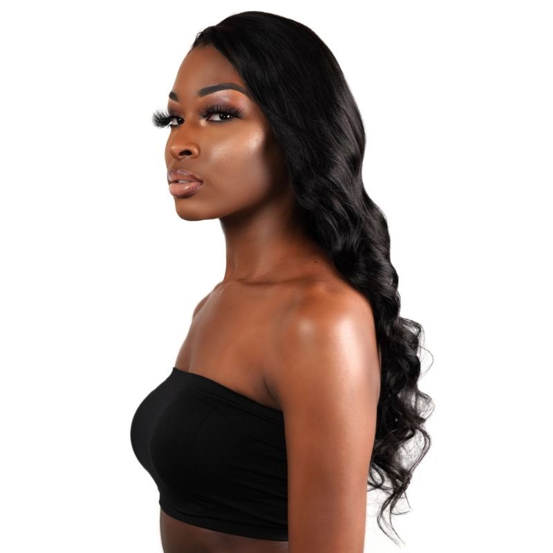 Body Wave 13x4 Transparent Lace Front Human Hair Wig by Private Label