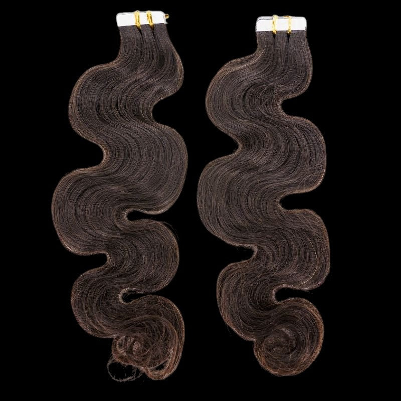 Raw Body Wave 100% Human Hair Tape In Extensions by Private Label