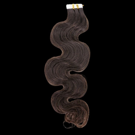 Raw Body Wave 100% Human Hair Tape In Extensions by Private Label