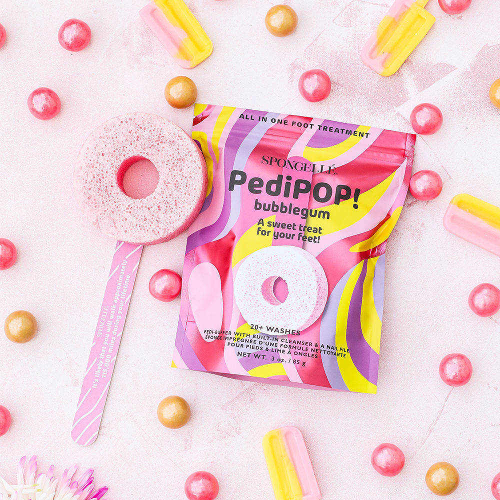 Bubblegum | PediPOP! Pedi Buffer & Nail File by Spongellé