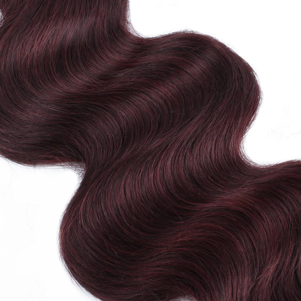 Burgundy Body Wave 100% Human Hair Bundles by Private Label