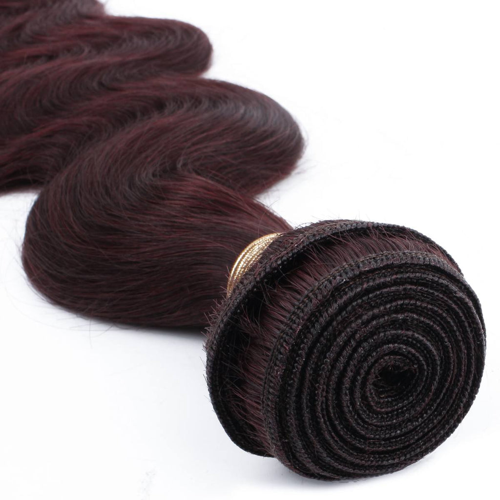 Burgundy Body Wave 100% Human Hair Bundles by Private Label