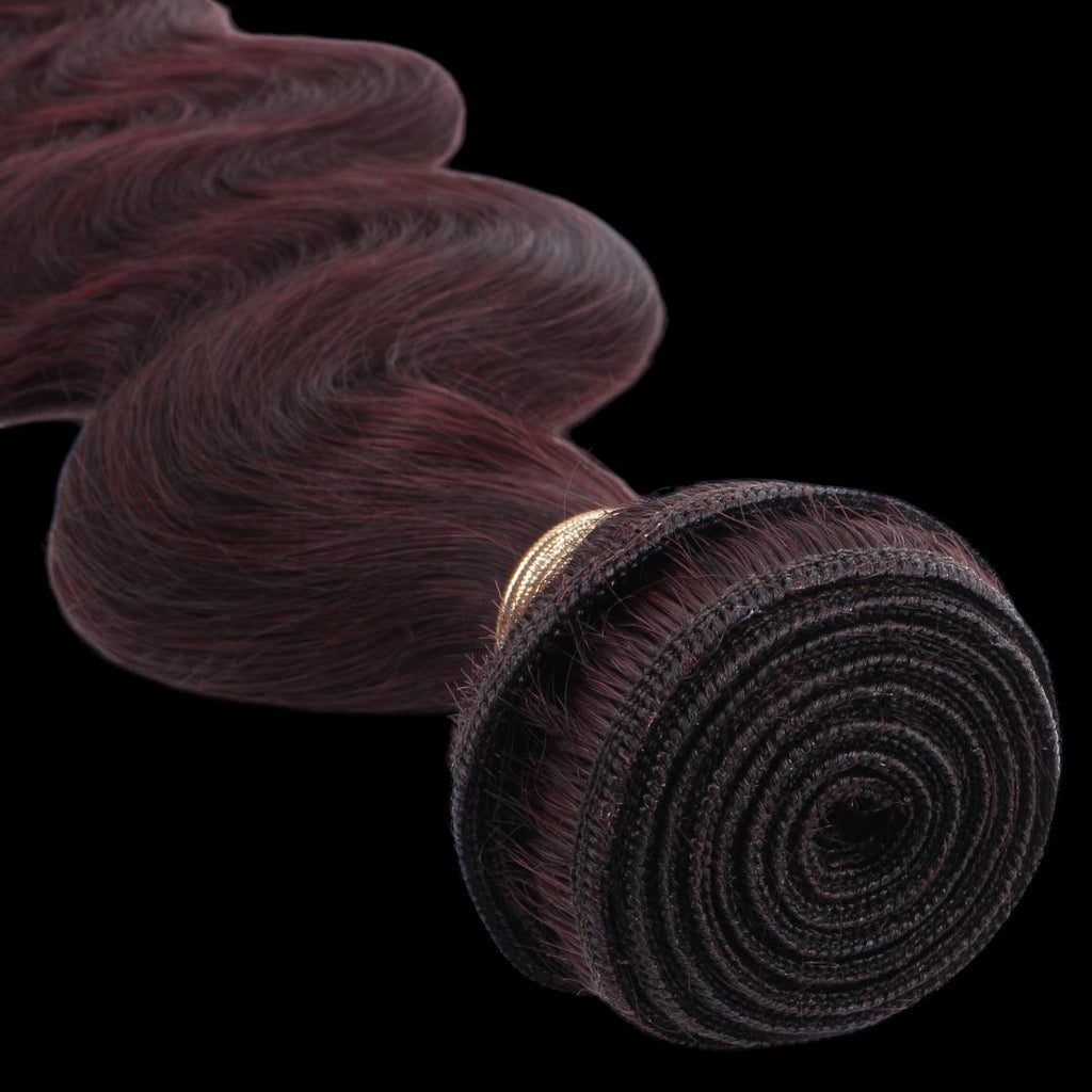 Burgundy Body Wave 100% Human Hair Bundles by Private Label