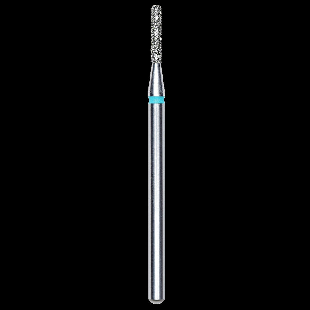 DIAMOND NAIL DRILL BIT, ROUNDED "CYLINDER", BLUE, HEAD DIAMETER 1.4/8MM (FA30B014/8) - STALEKS™ by kvadrat store