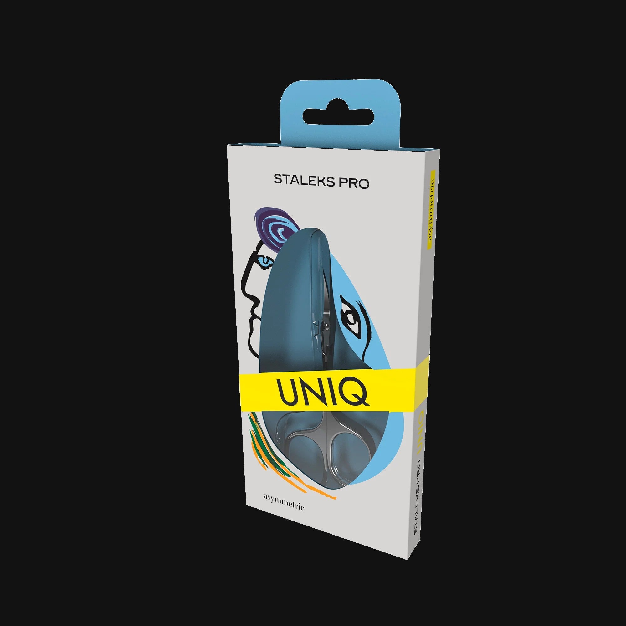 Professional Cuticle Scissors "Asymmetric" UNIQ 20 TYPE 4 -SQ-20/4- STALEKS by kvadrat store