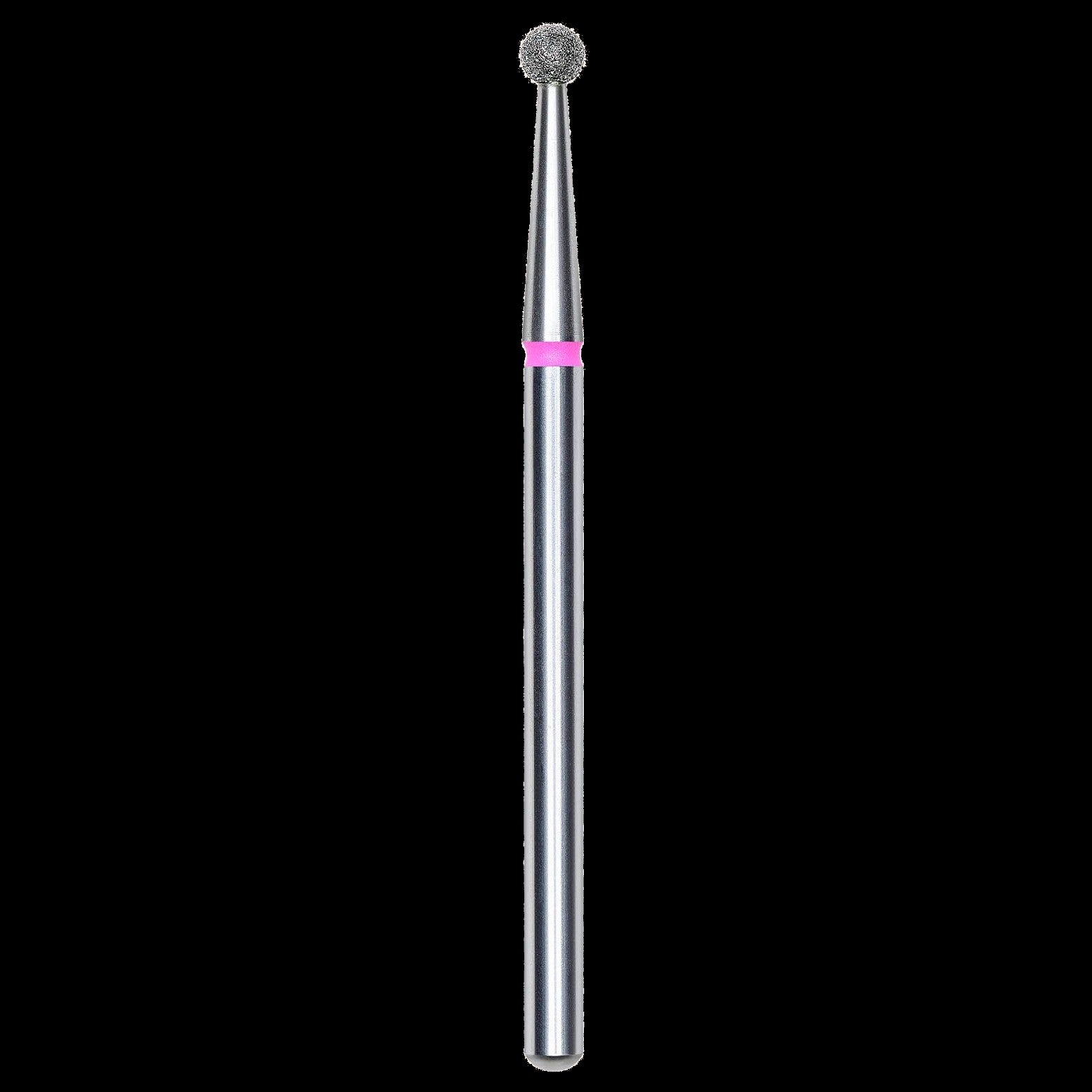 DIAMOND NAIL DRILL BIT, "BALL", RED, HEAD DIAMETER 2.5MM (FA01R025) - STALEKS™ by kvadrat store