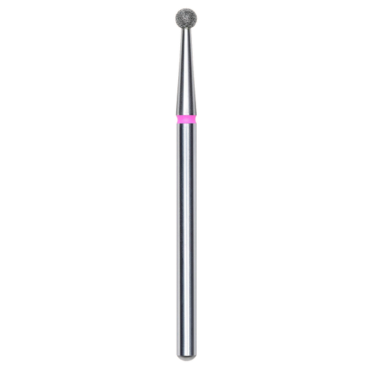 DIAMOND NAIL DRILL BIT, "BALL", RED, HEAD DIAMETER 2.5MM (FA01R025) - STALEKS™