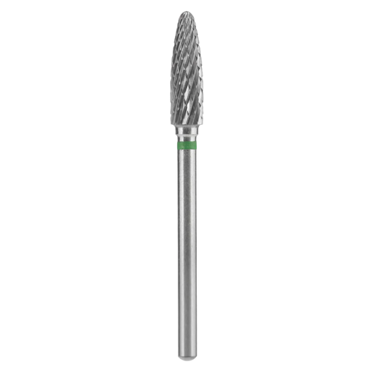 CARBIDE NAIL DRILL BIT, "CORN", GREEN, HEAD DIAMETER 4/14MM (FT90G040/14) (#207)-STALEKS™