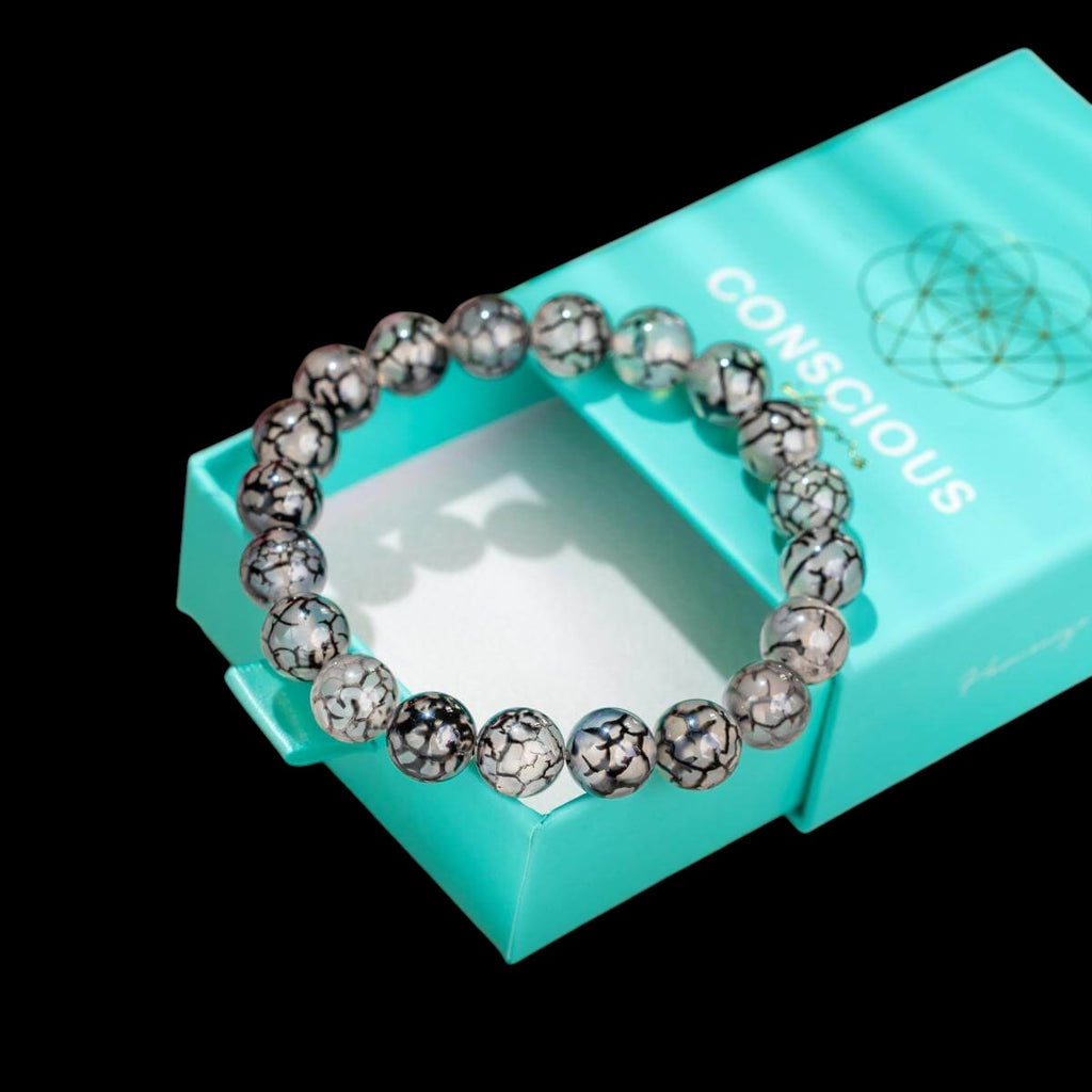 Calm in the Chaos - River Agate Bracelet by Conscious Items