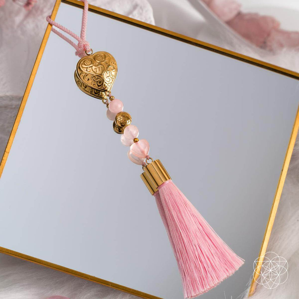 Car Guardian - ‘You Are Loved’ Heart Charm Tassel by Conscious Items
