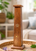Brass Inlay Tree of Life Vertical Incesne Burner