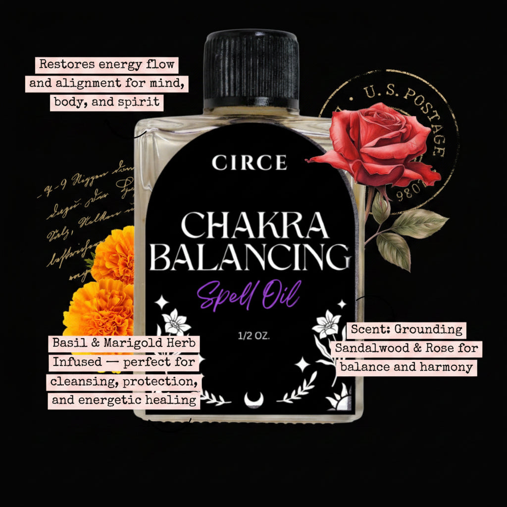 Chakra Balancing Oil — Energy Alignment Ritual by Circe Boutique