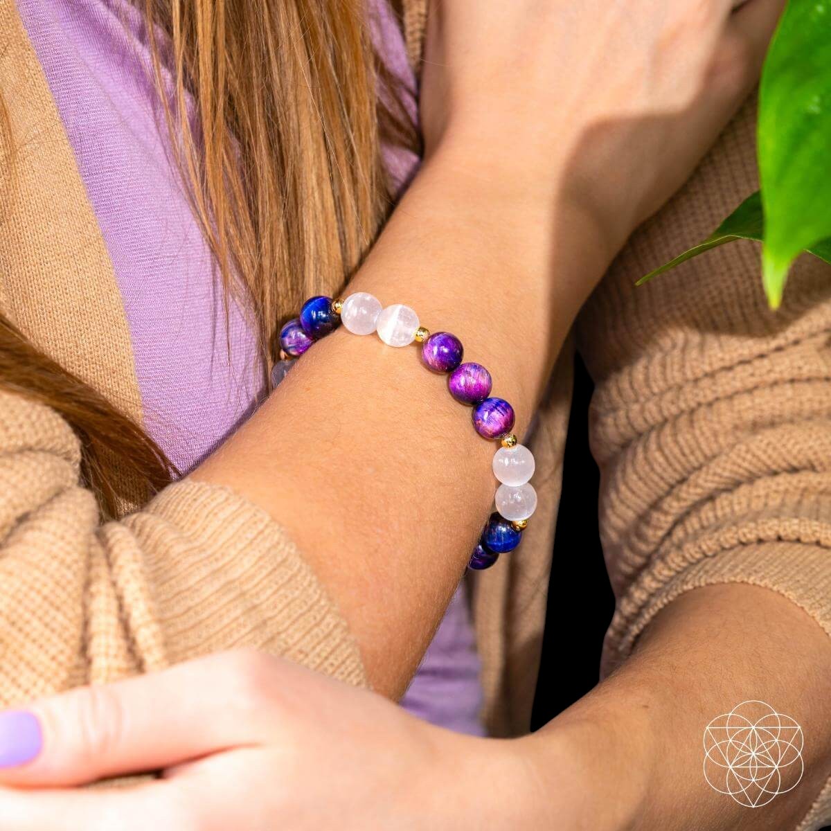 Cosmic Energy Amplifier - Galaxy Tiger’s Eye Bracelet by Conscious Items