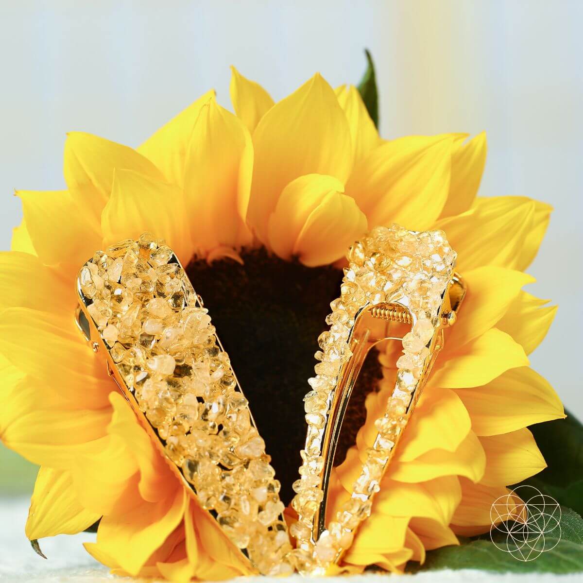 Crown of Prosperity - Citrine Hair Clips (2 pieces) by Conscious Items