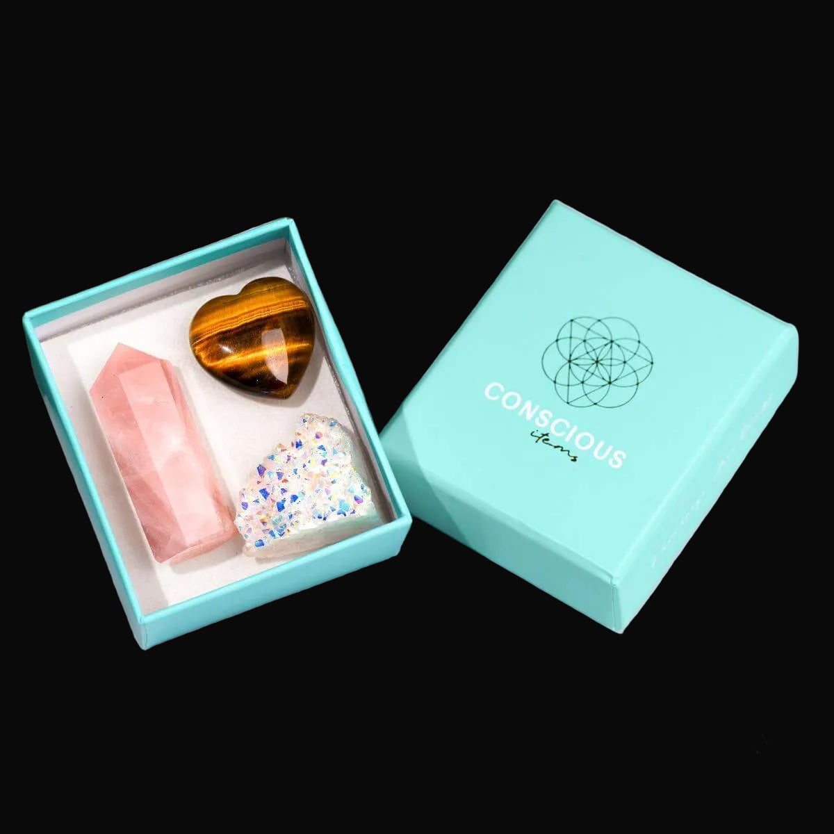Crystal Fridge Magnets - Trio of Protection & Comfort by Conscious Items