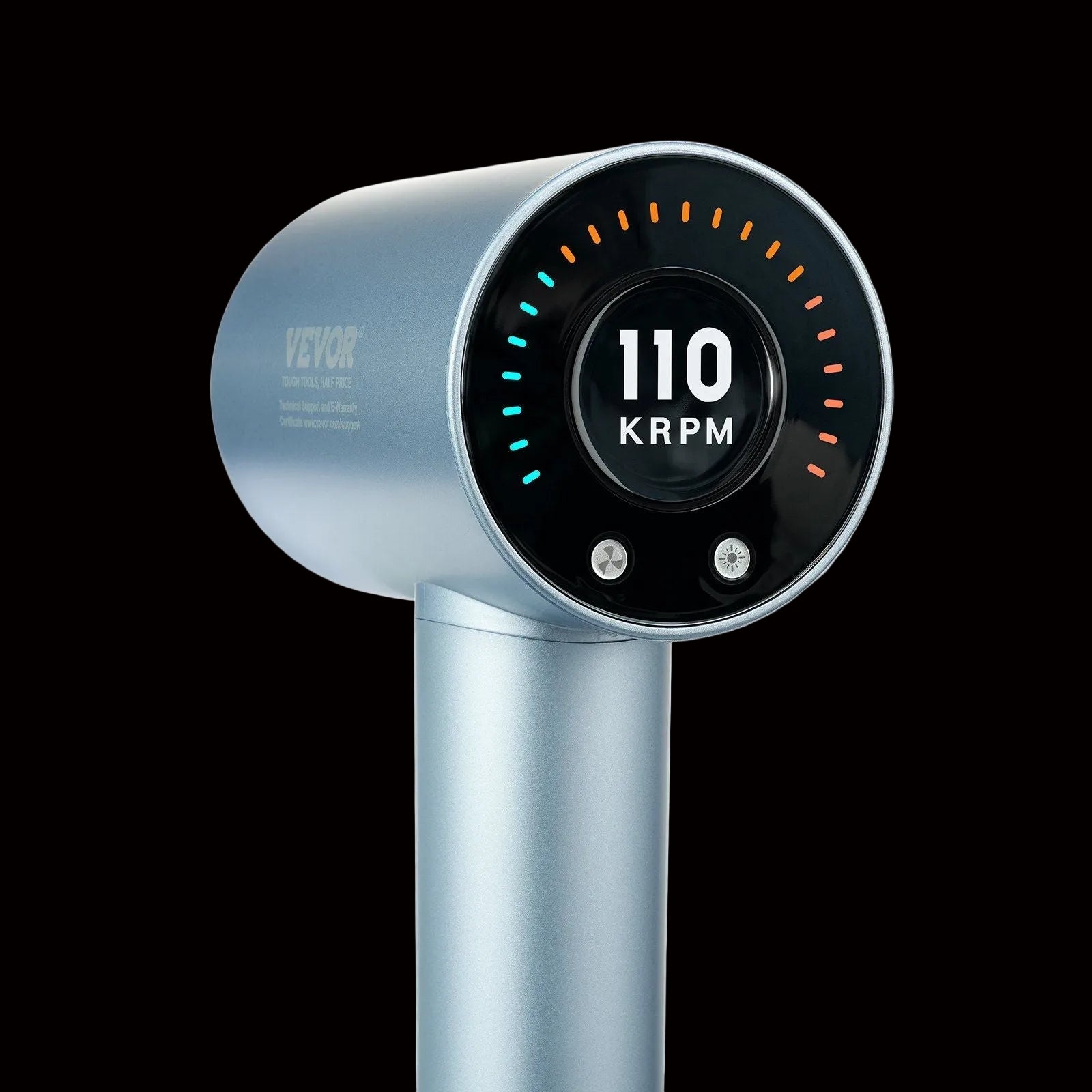 High-Speed Hair Dryer with 105,000RPM Brushless Motor, 200 Million Negative Ions Hair Blow Dryer, 4 Temps & 3 Speeds, LCD Display Thermo-Control Hairdryer with Diffuser & Nozzle for Home Travel by VYSN