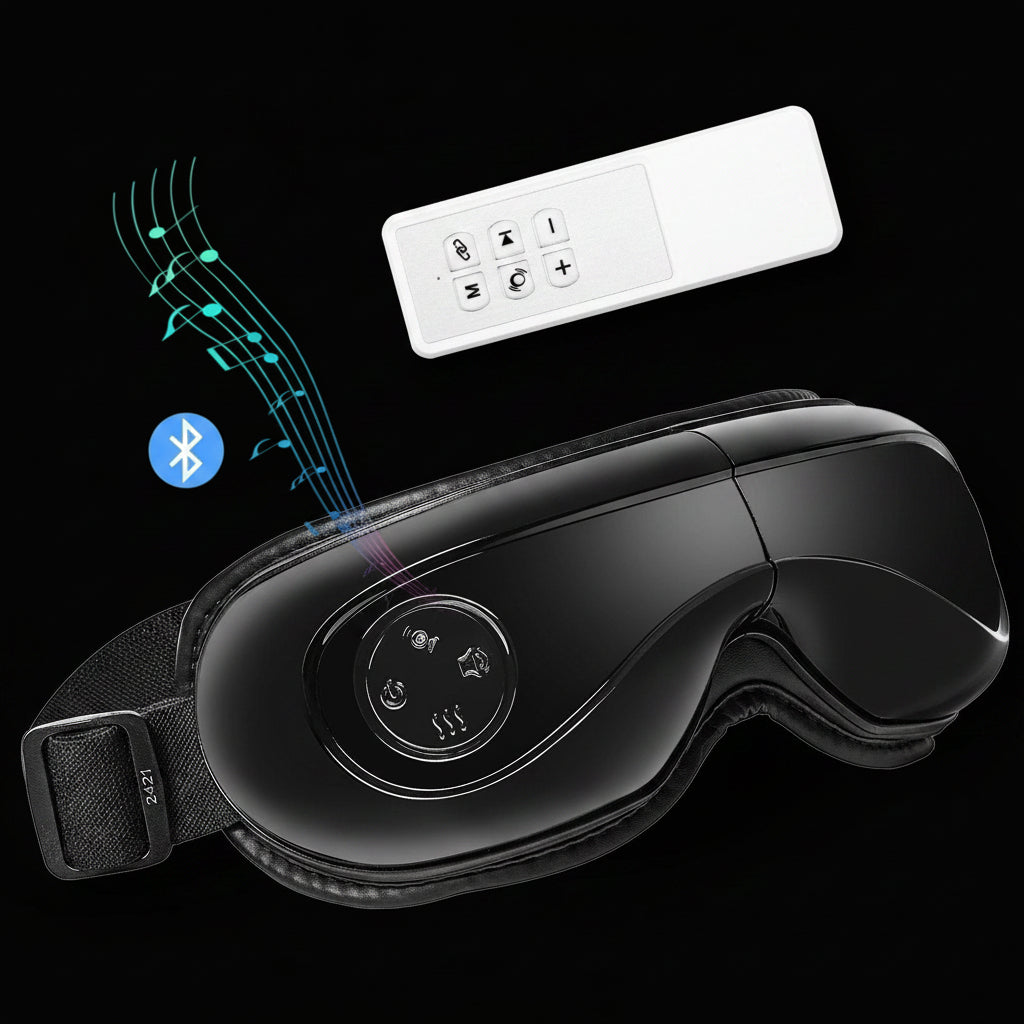 Eye Massager with Heat & Remote Eye Care Device 5 Modes Bluetooth Music by VYSN