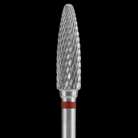 CARBIDE NAIL DRILL BIT, "CORN", RED, HEAD DIAMETER 4/14MM (FT90R040/14) (#208)-STALEKS™ by kvadrat store