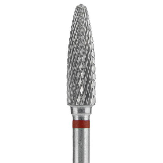 CARBIDE NAIL DRILL BIT, "CORN", RED, HEAD DIAMETER 4/14MM (FT90R040/14) (#208)-STALEKS™