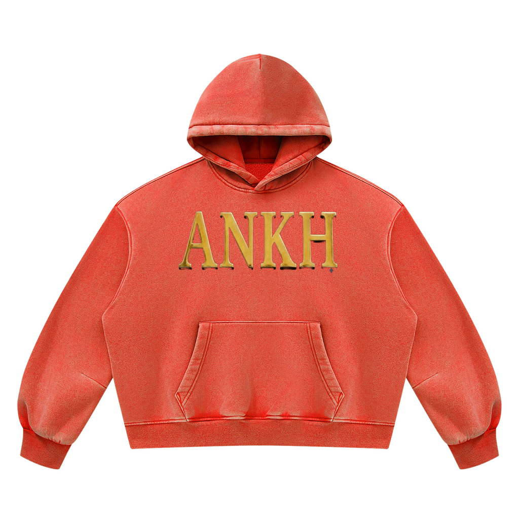 Unisex Vintage Wash Boxy Fleece Hoodie