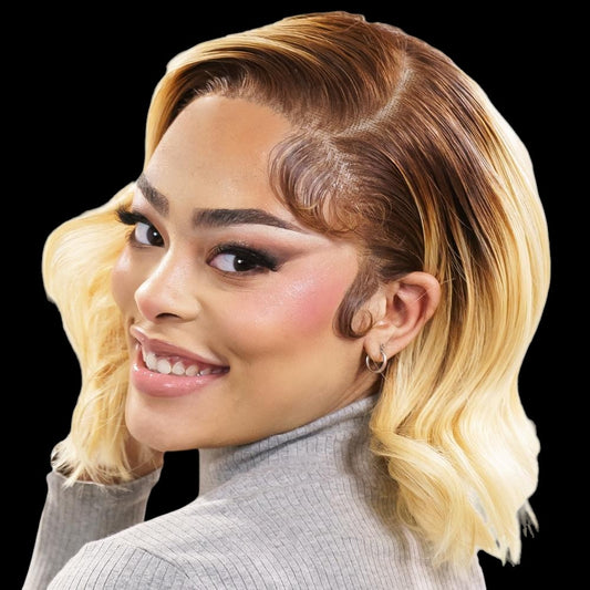 Shortbread 13x4 Transparent Lace Front 100% Human Hair Bob Wig by Private Label