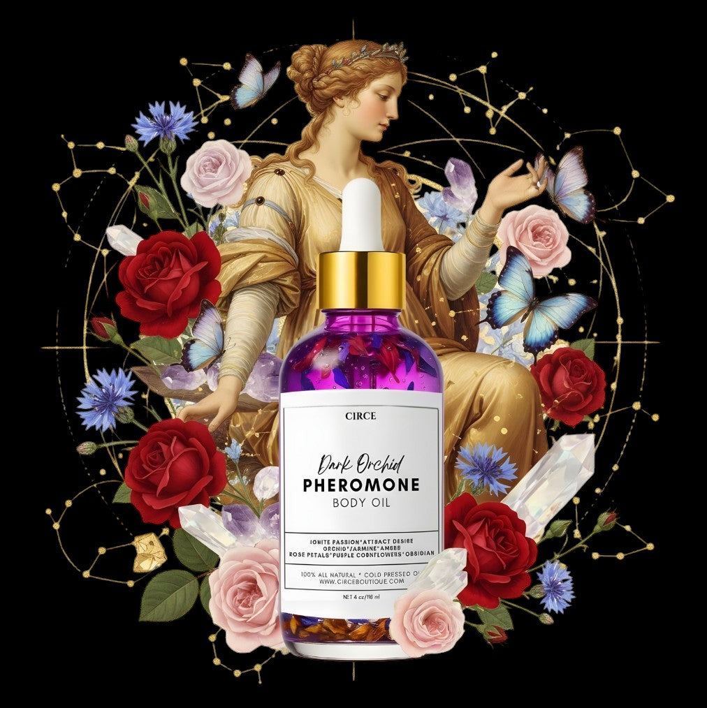 Dark Orchid Pheromone Body Oil – Orchid, Jasmine & Amber Ritual Oil by Circe Boutique