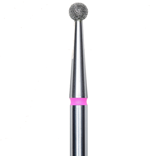 DIAMOND NAIL DRILL BIT, "BALL", RED, HEAD DIAMETER 2.7MM (FA01R027) - STALEKS™
