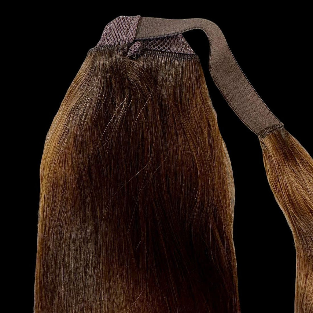 Dark Brown 100% Human Hair Ponytail Extension by Private Label