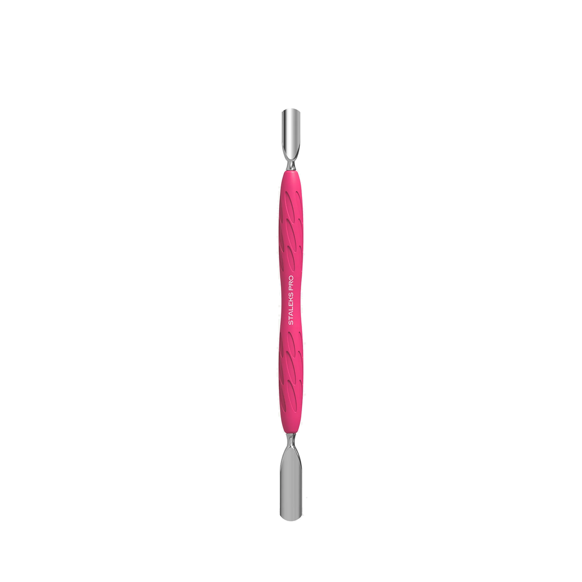 Manicure Pusher With Silicone Handle "Gummy" UNIQ 10 TYPE 1 (Wide Rounded Pusher + Narrow Rounded Pusher) PQ-10/1- STALEKS