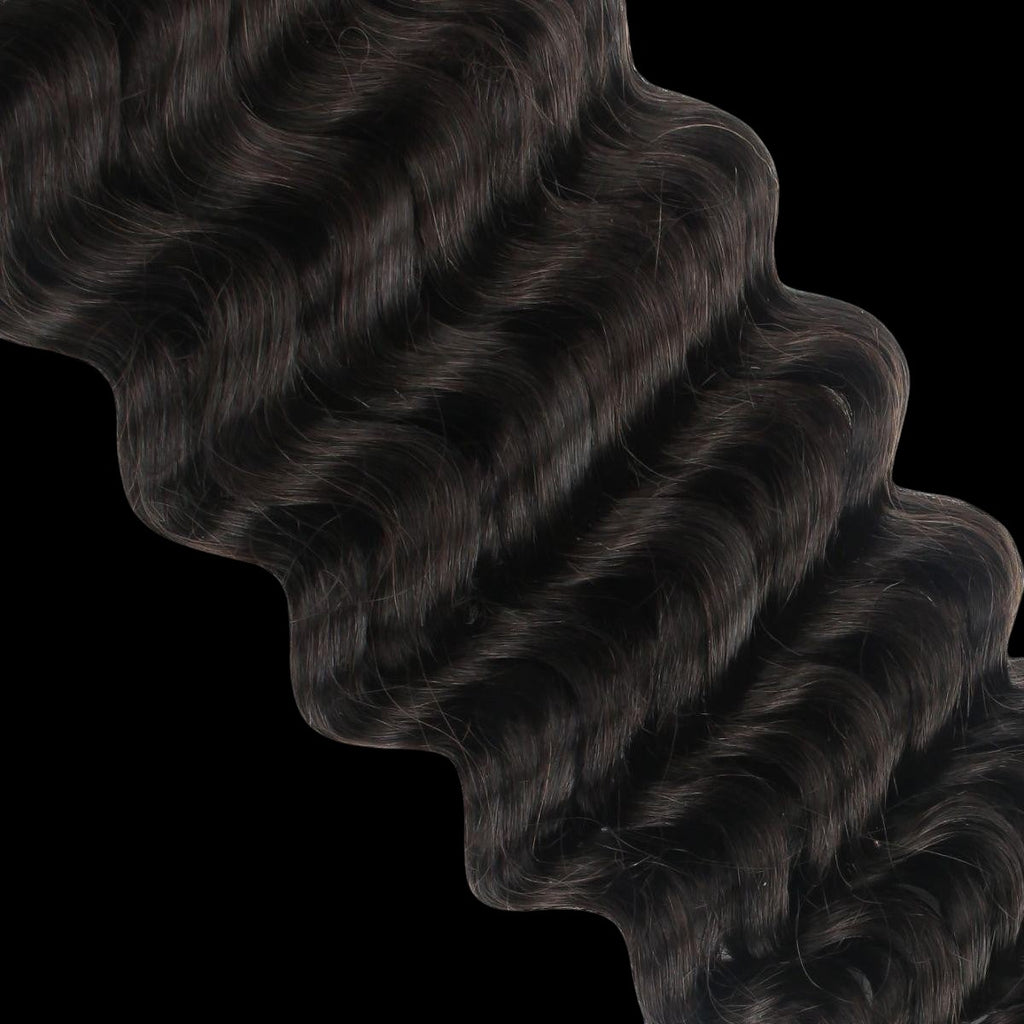 Deep Wave Bulk 100% Human Braiding Hair by Private Label