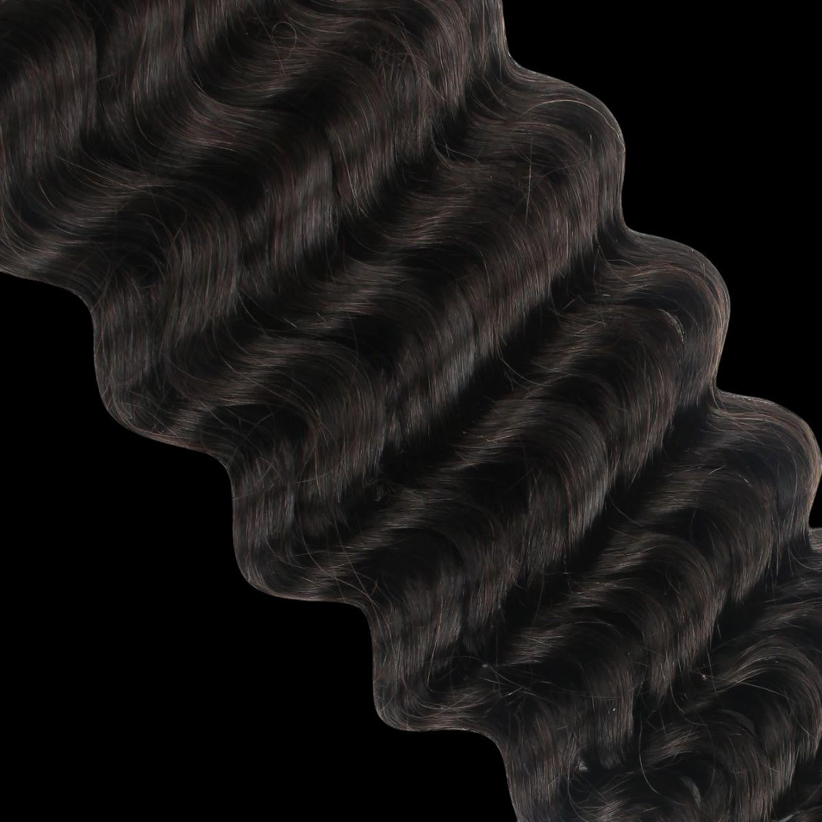 Deep Wave Bulk 100% Human Braiding Hair by Private Label
