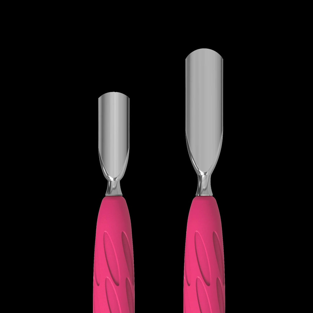 Manicure Pusher With Silicone Handle "Gummy" UNIQ 10 TYPE 1 (Wide Rounded Pusher + Narrow Rounded Pusher) PQ-10/1- STALEKS by kvadrat store