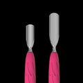 Manicure Pusher With Silicone Handle "Gummy" UNIQ 10 TYPE 1 (Wide Rounded Pusher + Narrow Rounded Pusher) PQ-10/1- STALEKS by kvadrat store