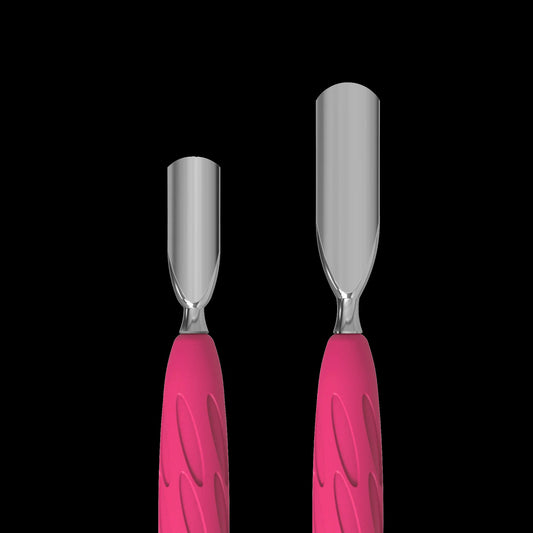 Manicure Pusher With Silicone Handle "Gummy" UNIQ 10 TYPE 1 (Wide Rounded Pusher + Narrow Rounded Pusher) PQ-10/1- STALEKS by kvadrat store