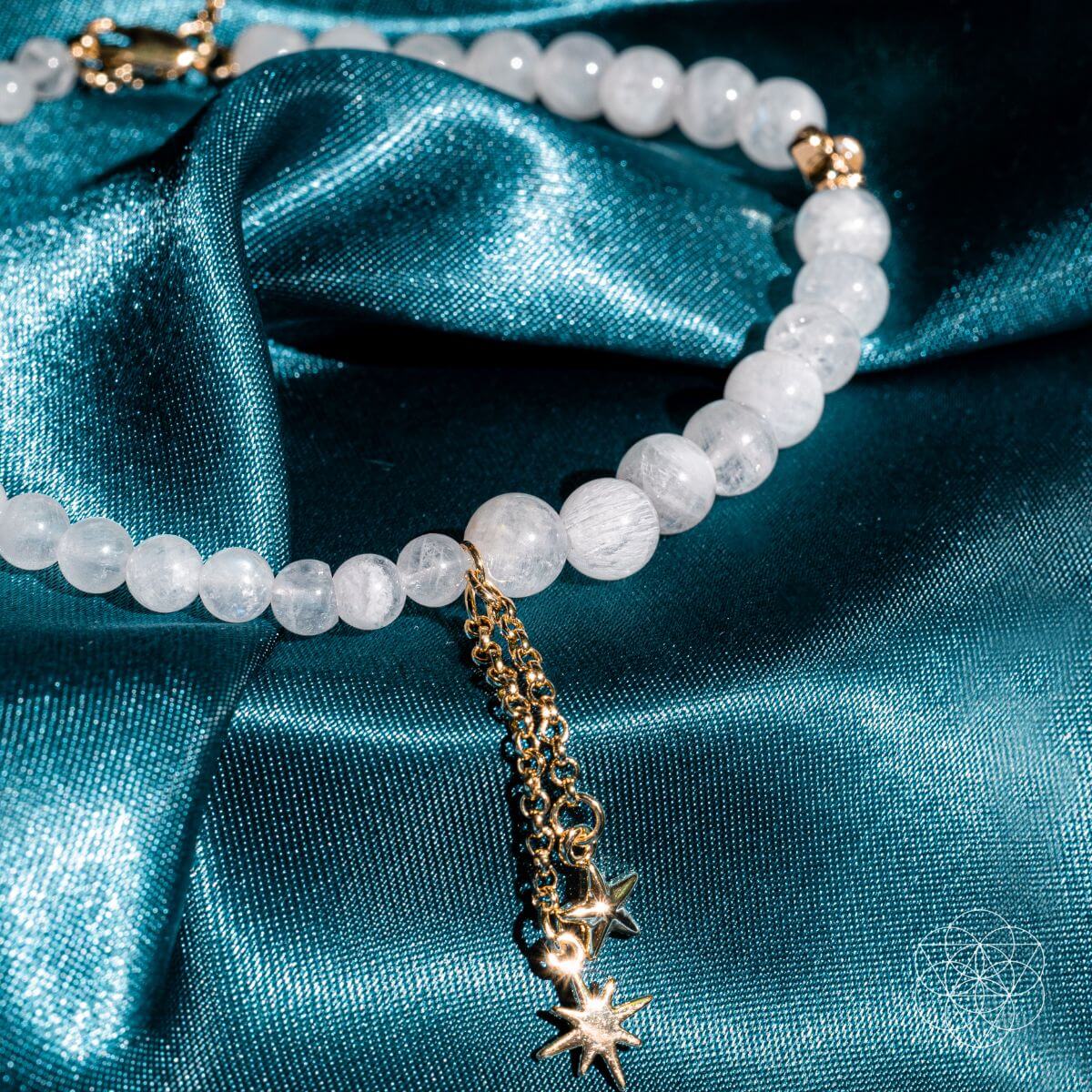 Divine Intuition - Moonstone Anklet and Earrings Set by Conscious Items