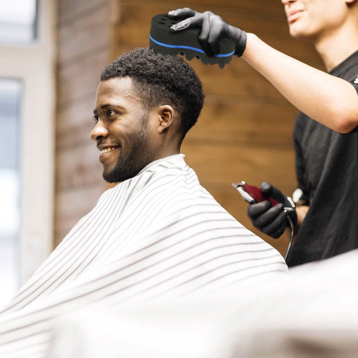 Double Sided Barber Sponge Hair Brush Comb Dreads Locking Twists Coil by DailySale