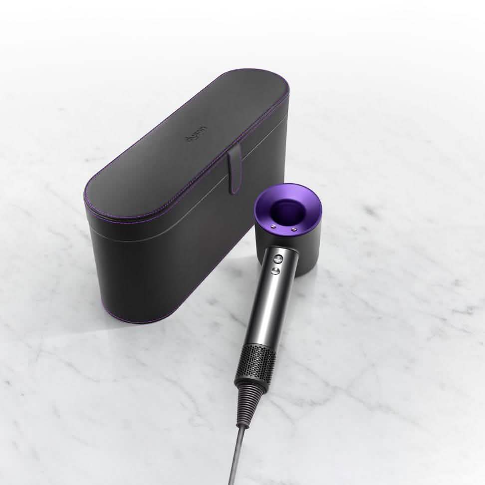 Dyson Supersonic Hair Dryer Original Leather Anti-Scratch Organizer Travel Gift Case (Refurbished) by DailySale