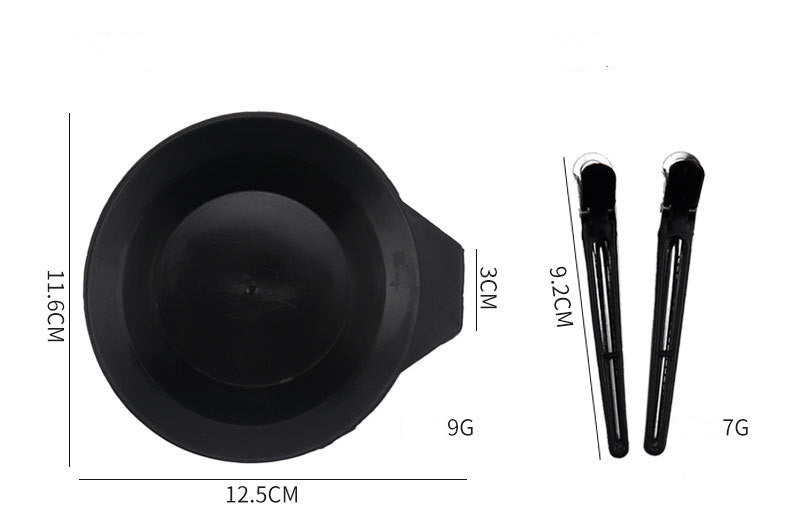 Hair Color Tool Set 11 Pieces Hair Salon Comb Brush Disposable