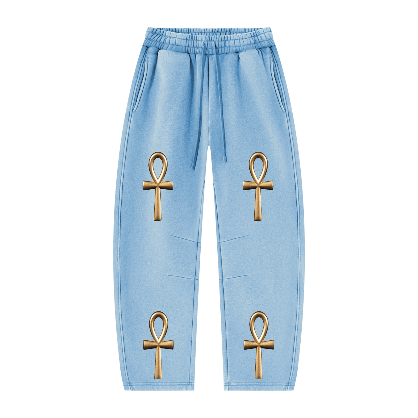 Unisex Vintage Wash Barrel Leg Fleece Sweatpants