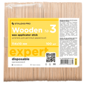 STALEKS PRO EXPERT 30 WOODEN WAX APPLICATOR STICK №3 100 PCS DSW-30 - STALEKS™ by kvadrat store