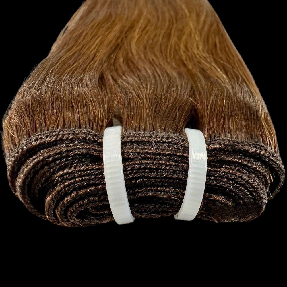 Raw Dark Brown Straight 100% Human Hair Bundles by Private Label