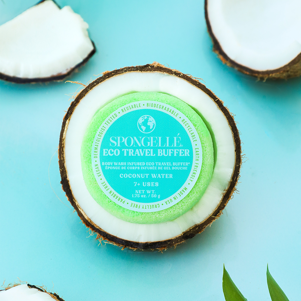 Coconut Water | Eco Travel Buffer by Spongellé