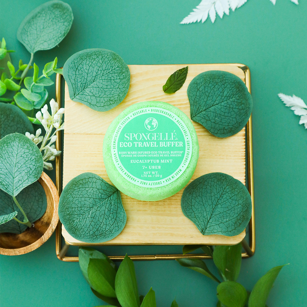 Eucalyptus Mint | Eco Travel Buffer by Spongellé