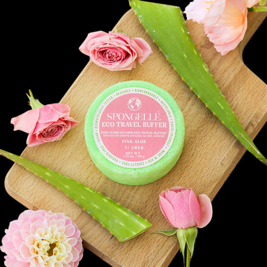 Pink Aloe | Eco Travel Buffer - AetherLux.Shop