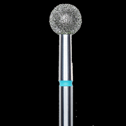 DIAMOND NAIL DRILL BIT, "BALL", BLUE, HEAD DIAMETER 5MM (FA01B050) - STALEKS™ by kvadrat store