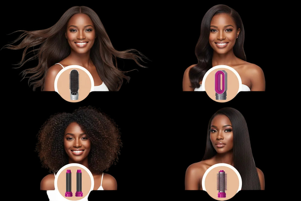 5 in 1 Hairdryer Multi-Function Hair Straightener Curling Iron Curling Iron with Brush Hot Air Comb Styling Set Styling Tools