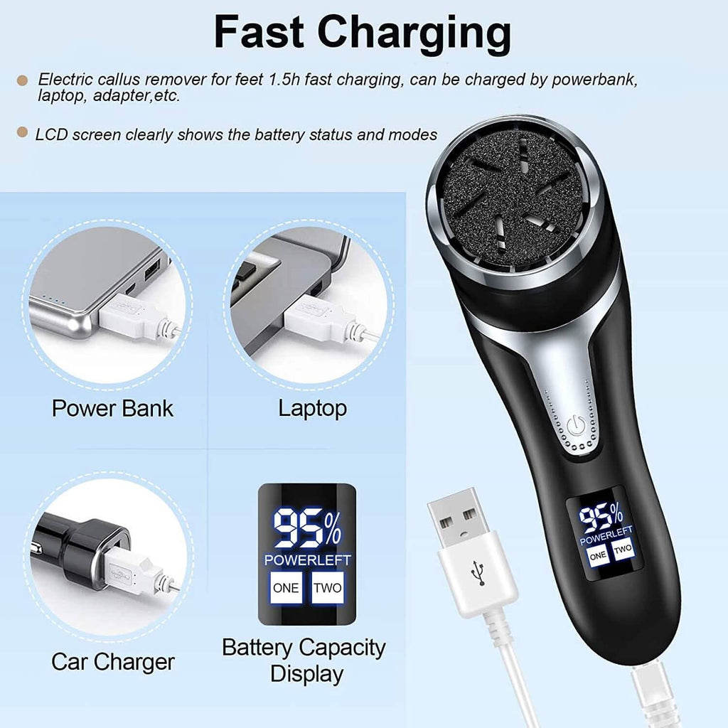Electric Foot Callus Remover with Vacuum Cleaner by DailySale