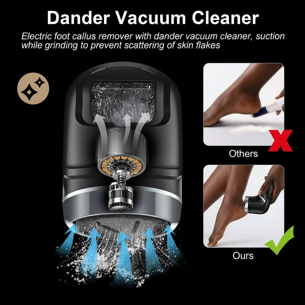 Electric Foot Callus Remover with Vacuum Cleaner