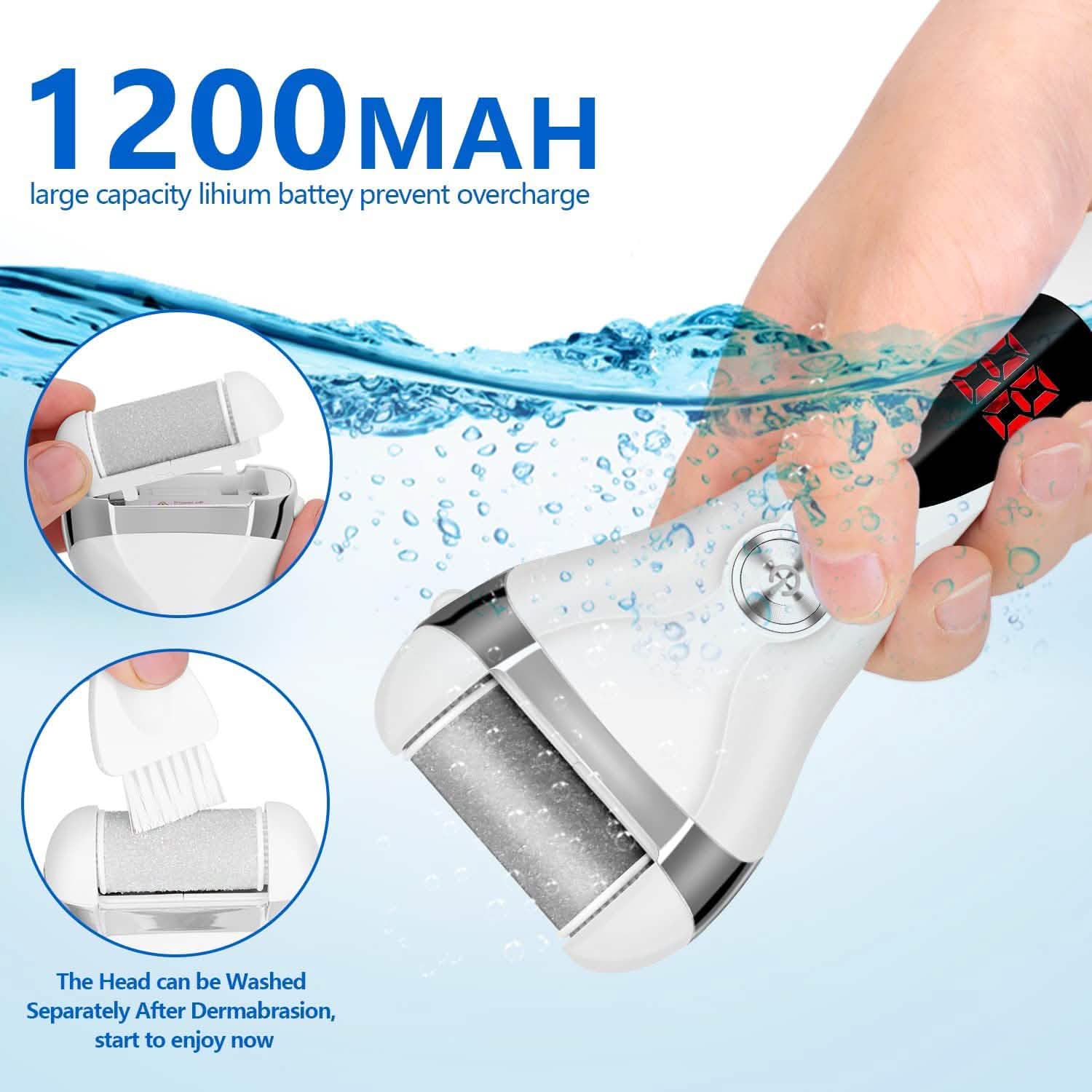 Elmchee Rechargeable Foot Callus Remover Kit by DailySale