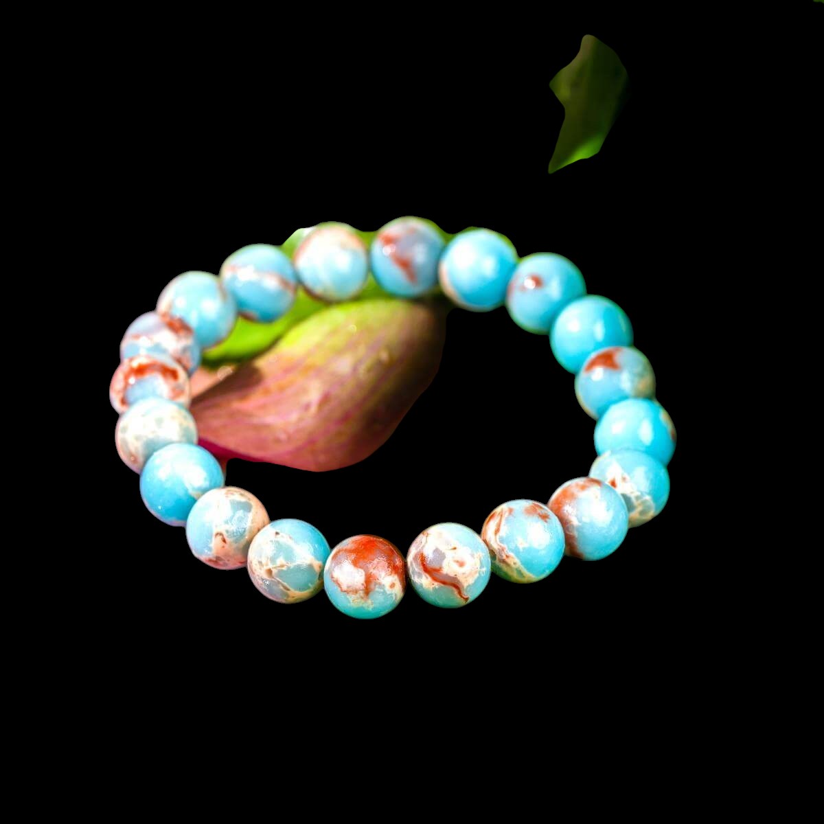 Empath’s Shield - Aqua Terra Jasper Bracelet by Conscious Items